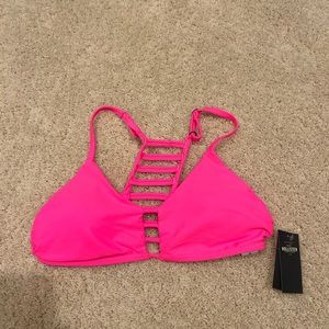 hollister pink bikini top